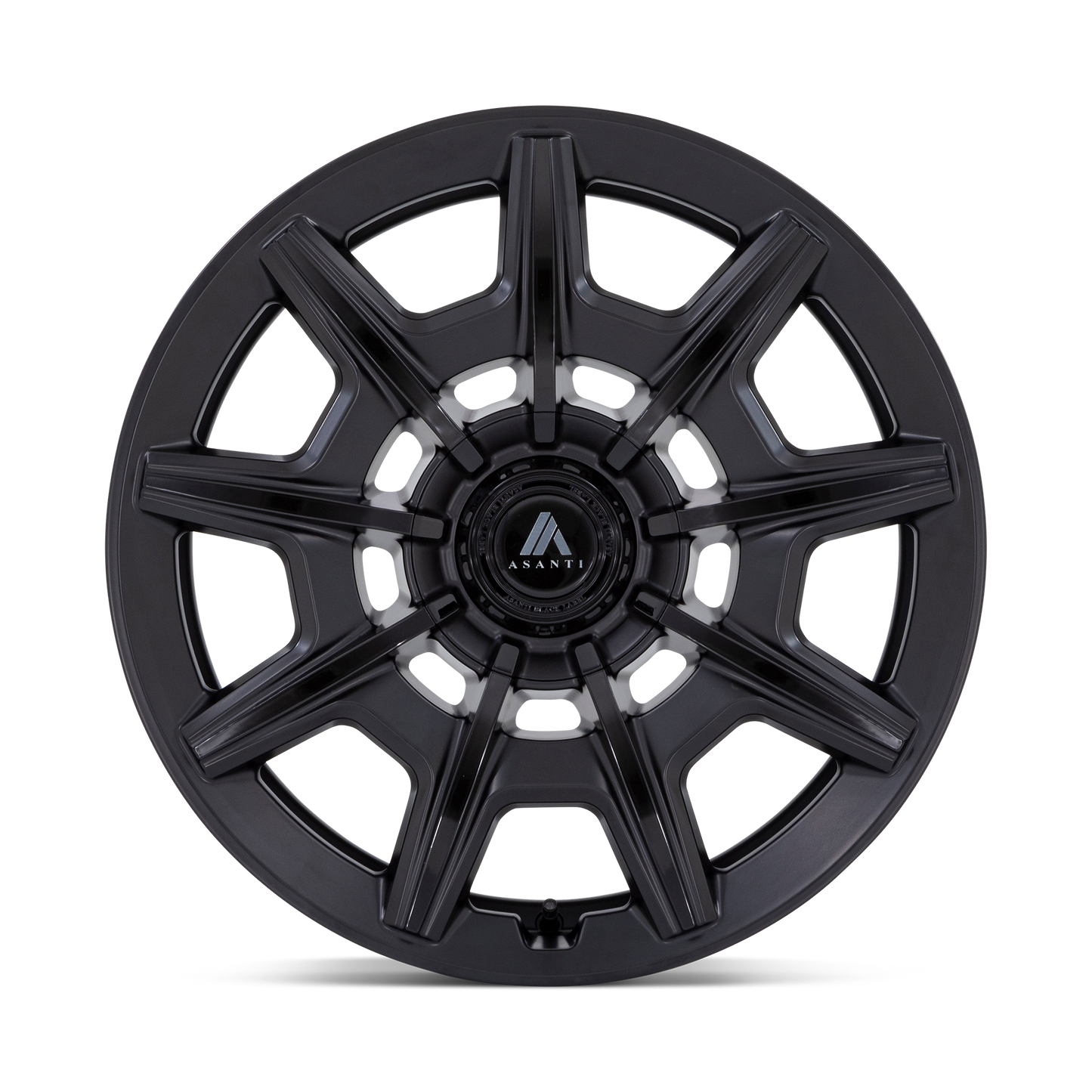 ASANTI WHEELS ESQUIRE - Satin Black with Gloss Black Face | Elegant, High-Performance Wheels Designed for a Striking Contrast and Superior Road Dynamics