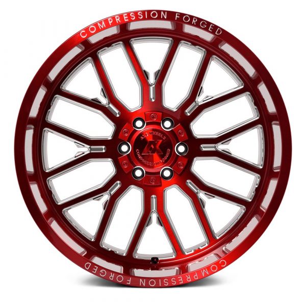 AXE Offroad AX6.2 Compression Candy Red Wheels | Bold & Durable Rims for Trucks & SUVs – High-Performance Off-Road Styling