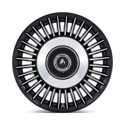 ASANTI WHEELS TIARA - Satin Black Bright Machined Face | Elegant, High-Performance Wheels Engineered for a Bold Contrast and Enhanced Road Handling
