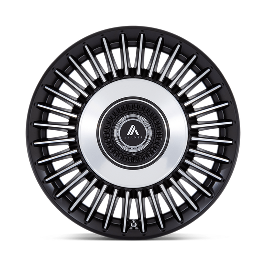 ASANTI WHEELS TIARA - Satin Black Bright Machined Face | Elegant, High-Performance Wheels Engineered for a Bold Contrast and Enhanced Road Handling
