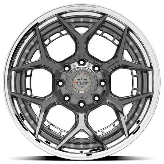 4PLAY WHEELS - 4PF6 Brushed / Tinted Clear Center & Polished Barrel | Premium Forged Wheels for Trucks & SUVs