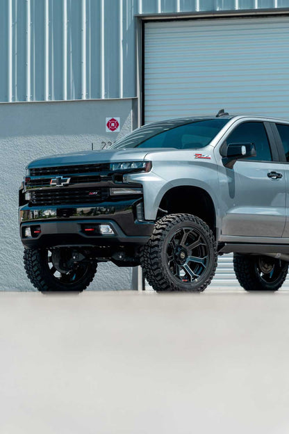 4PLAY WHEELS - 4P70 Gloss Black / Brushed Face & Tinted Clear | High-Performance Truck & SUV Wheels