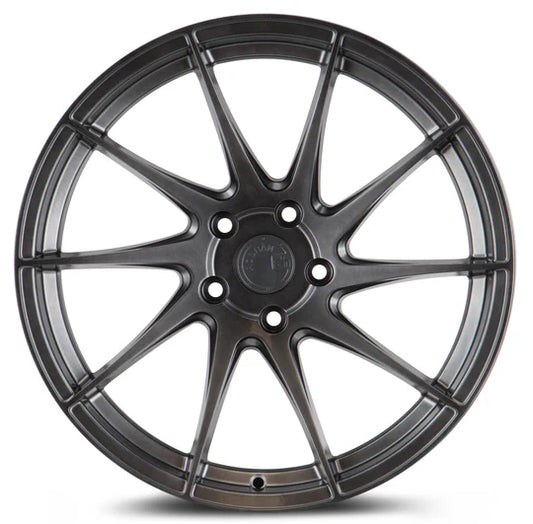 AODHAN WHEELS AH09 (SPF) - Hyper Black | Bold, Lightweight, and Stylish Flow Forged Wheels for Sport, Tuner & Luxury Cars