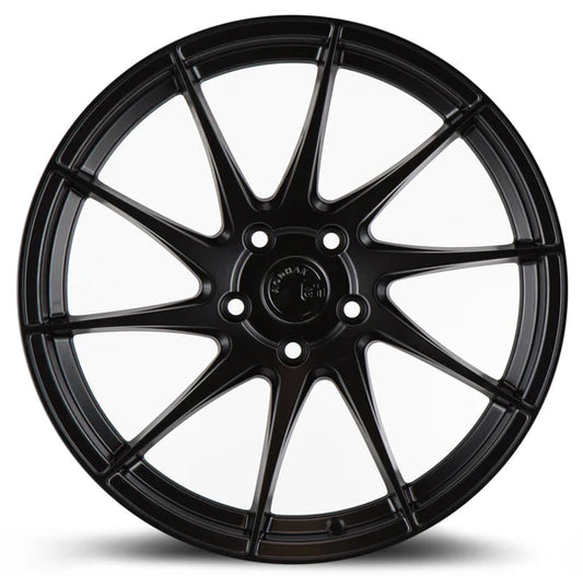 AODHAN WHEELS AH09 (SPF) - Matte Black | Bold, Lightweight, and High-Performance Flow Forged Wheels for Sport, Tuner & Luxury Cars