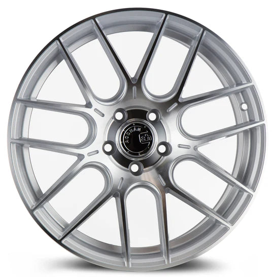 AODHAN WHEELS AH-X (SPX) - Gloss Silver Machine Face | Modern, Eye-Catching Wheels Engineered for a Blend of Style and Performance
