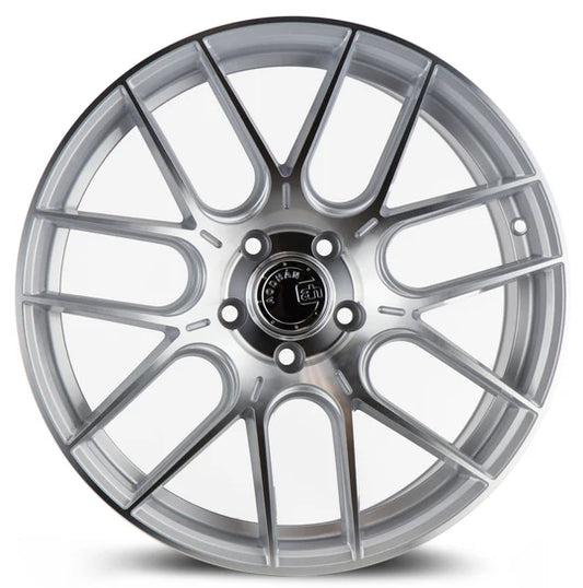 AODHAN WHEELS AH-X (SPX) - Gloss Silver Machine Face | Modern, Eye-Catching Wheels Engineered for a Blend of Style and Performance