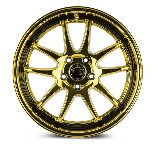 AODHAN WHEELS DS02 - Gold Vacuum | Luxurious Deep-Dish Performance Wheels for Sport, Tuner & Luxury Cars