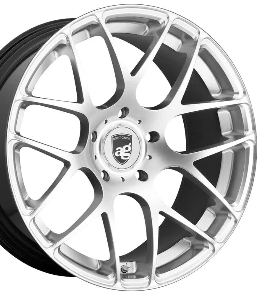AVANT GARDE WHEELS - Staggered Set Ruger Mesh (Porsche Panamera) Hypersilver | Precision-crafted wheels tailored for luxury performance, delivering a sleek and refined aesthetic.